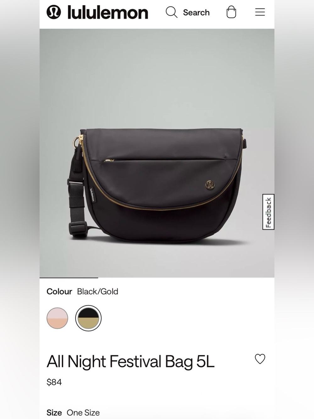 Lululemon All Night Festival Bag - 5L